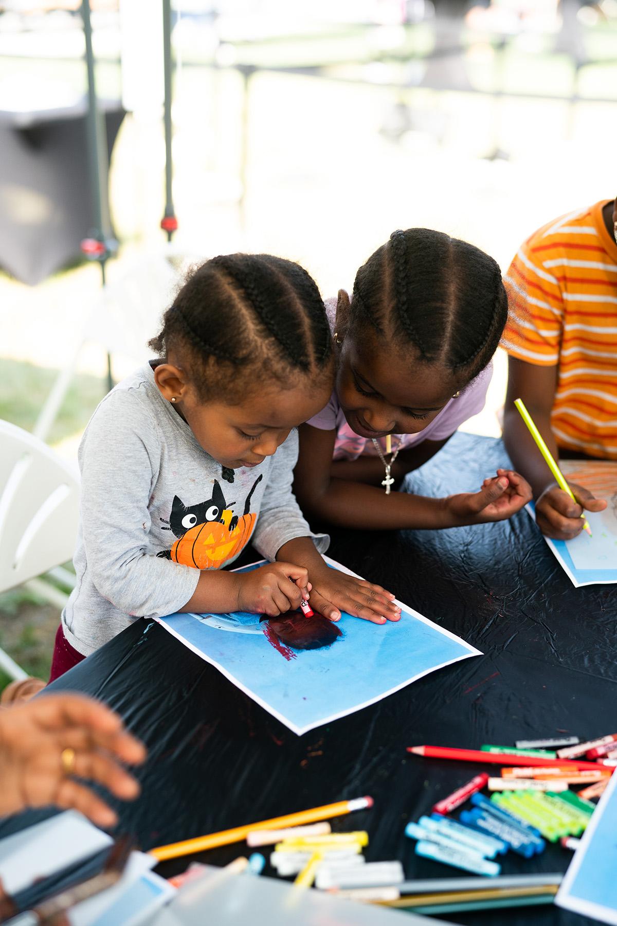 Children drawing